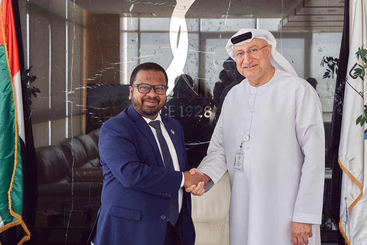 A Courtesy Meeting between H.E. Amb. Prof. Abdulsalam AlMadani and H.E. Mohamed Hussain Shareef