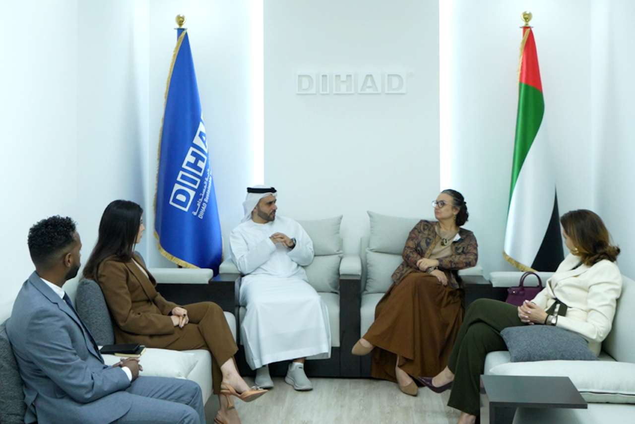 Eng. Khaled Al Attar Meets Ms. Bérangère Boëll and Ms. Sajeda Shawa
